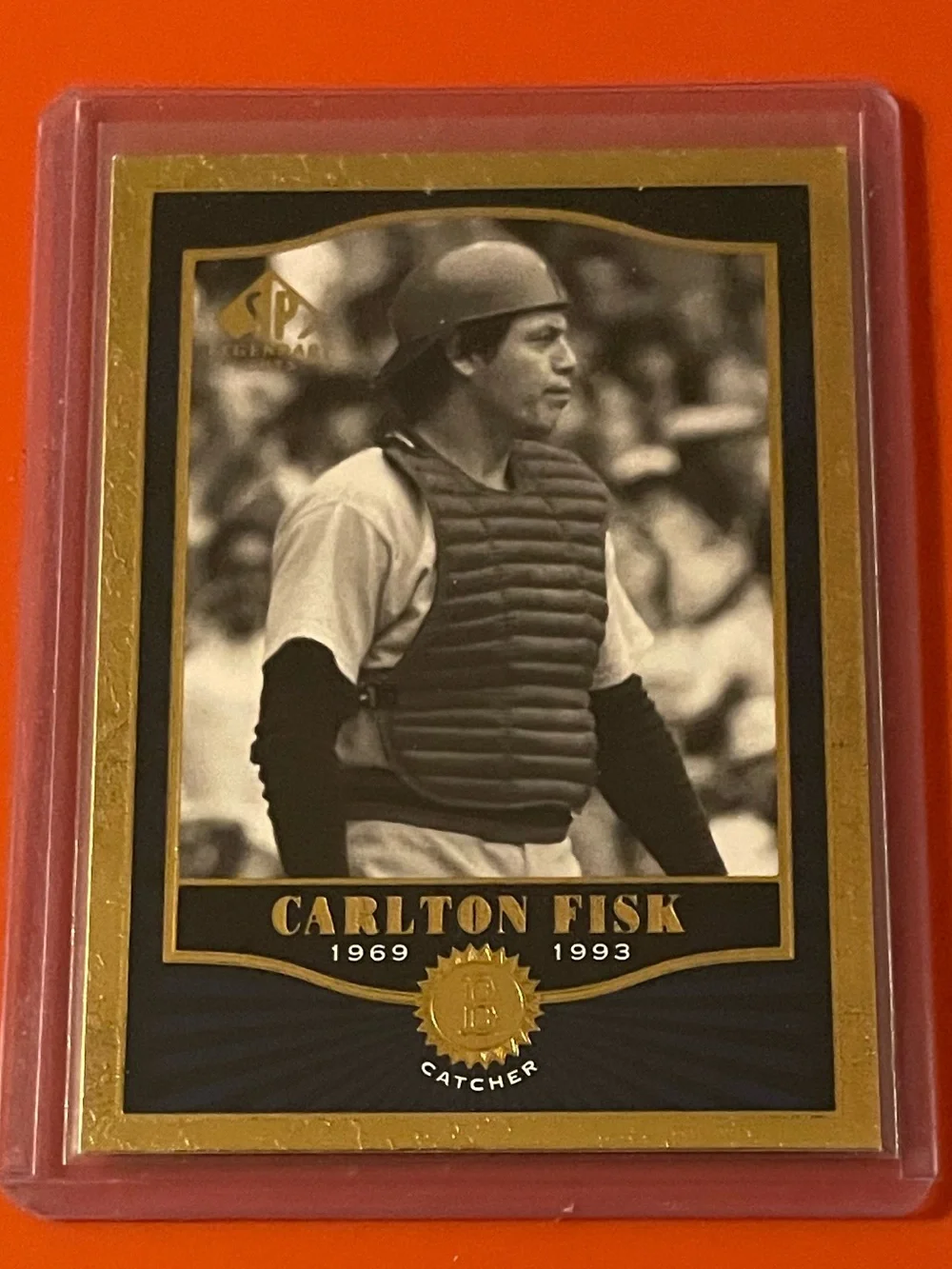 Carlton Fisk #63 2001 Upper Deck SP [Legendary Cuts] Baseball Trading Card